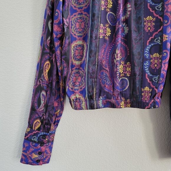 Free People Lana Printed Top M New - Picture 8 of 11